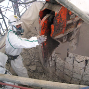 尾道煙突解体工事イメージ2