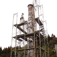 宇陀市煙突解体工事イメージ1